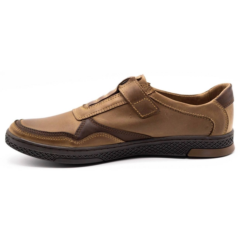 Polbut Scarpe casual da uomo in pelle 2102 marrone 1