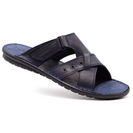 Polbut Pantofole uomo SA05 blu navy scuro 1