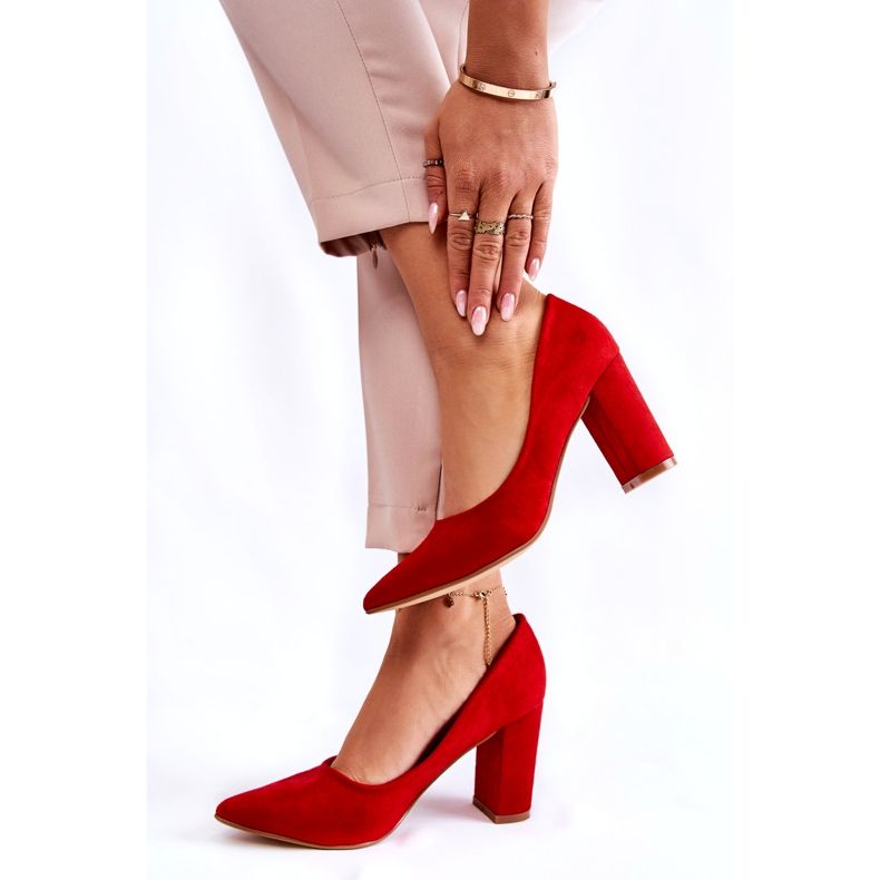 Seastar Décolleté In Pelle Scamosciata Classiche Su Una Barra Di Kendra Rossa rosso 3