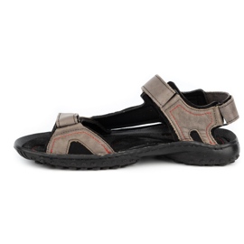 ŁUKPOL Sandali da uomo in pelle 832 grigio 1