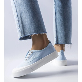 Sneaker senza lacci di colore blu di Rabican 1