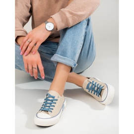 Sneakers Shelovet beige da donna 2