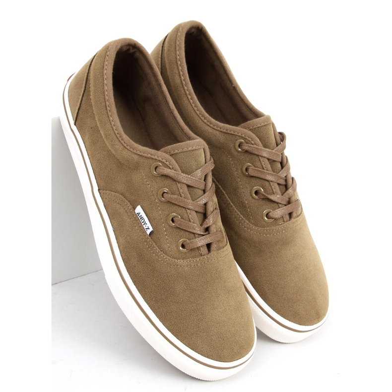 BM Sneakers da donna in camoscio Lovis Taupe verde 2