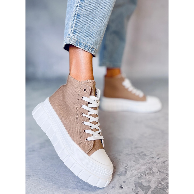 Sneaker Berdi color cachi beige 2