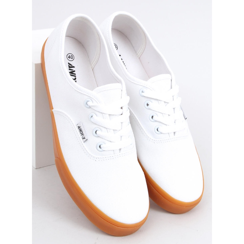 Sneakers da donna, in tela Werde White bianco 2