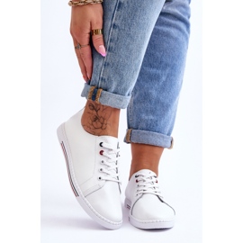 S.Barski Sneakers Donna in Pelle Bianco Renes 1