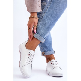 S.Barski Sneakers Donna in Pelle Bianco Renes bianca 2