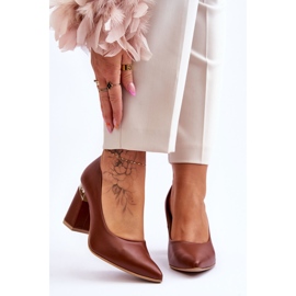 Lewski Shoes Décolleté in Pelle Lewski 3117 Marrone 1