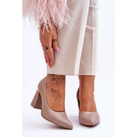 Lewski Décolleté in pelle Sinistra 3117 Beige 1
