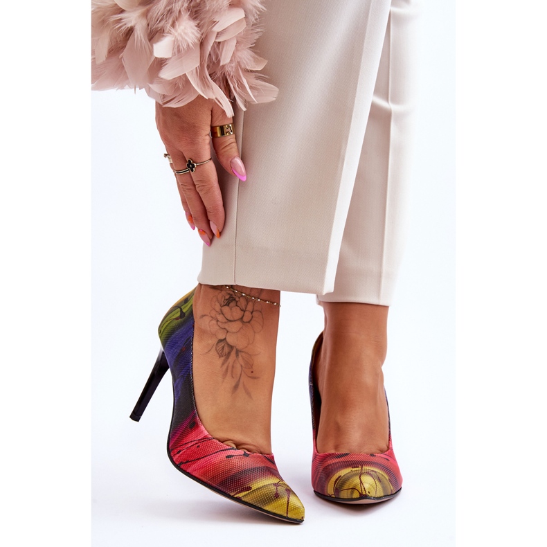 Lewski Shoes Lewski dei tacchi alti di cuoio alla moda calza 2659 multicolore 1