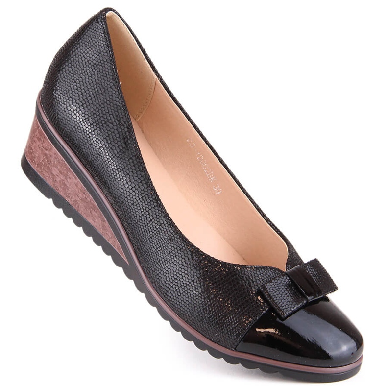 Décolleté con zeppa nere da donna Potocki SZ12062 nero 1