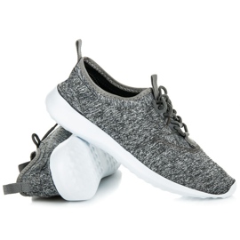 Scarpe sportive tessili grigio 1