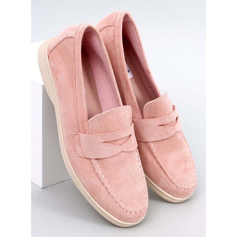 Mocassino Blum in camoscio rosa 1