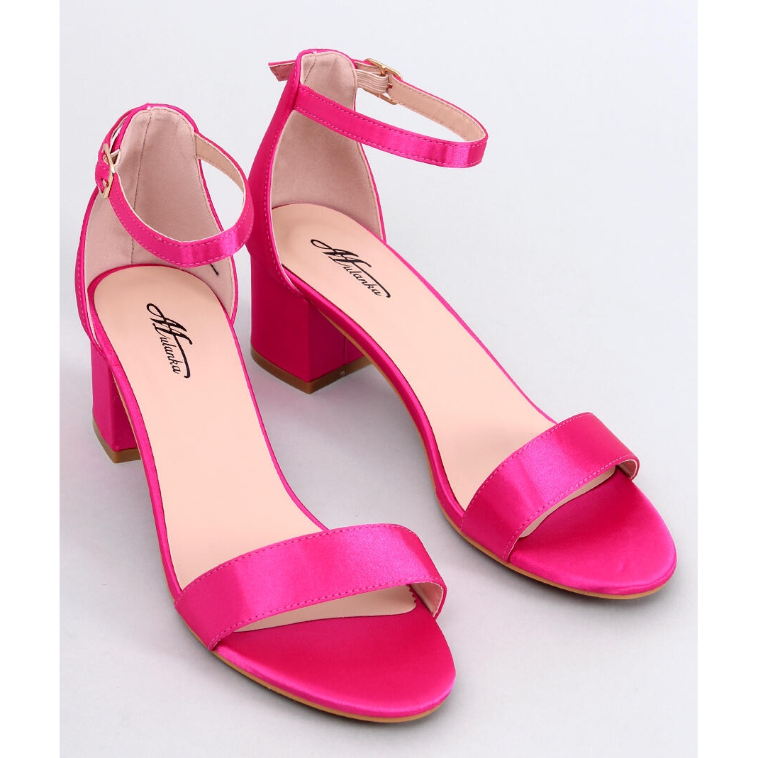 Clarence Sandali fucsia con tacco basso rosa KeeShoes