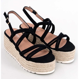Seastar Espadrillas con zeppa Altman nere nero 1