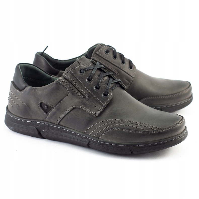 Polbut Scarpe casual da uomo grigie J55 grigio 1