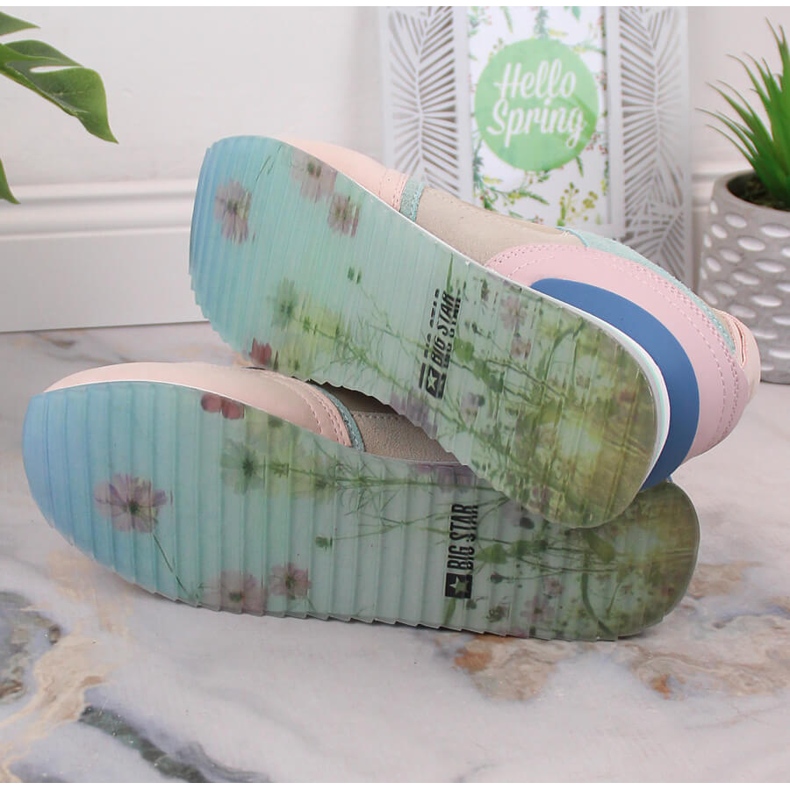 Scarpe sportive in pelle da donna sneakers Big Star LL274347 multicolore 1
