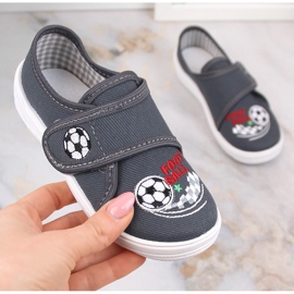 Nazo N019BFW ciabatte sneakers da ragazzo con velcro grigio 1