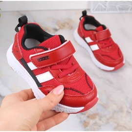 Atletico Scarpe sportive da bambino con velcro rosso AbcKids B933104083 1