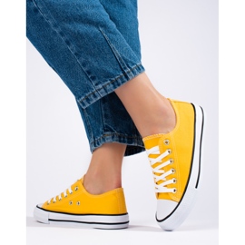 Sneakers classiche gialle Shelovet giallo 1