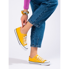 Sneakers classiche gialle Shelovet giallo 2