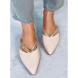 Seastar Ciabatte con catena Monata Beige 1