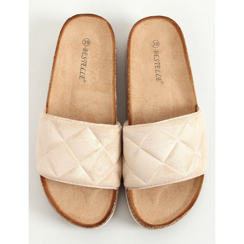 Pantofole Bahr in sughero beige 1