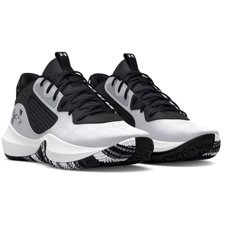 Under Armour Gs Lockdown 6 Jr. 3025617 101 scarpe da basket bianco bianco 1