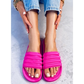 Pantofole da donna Minno Fucsia rosa 2