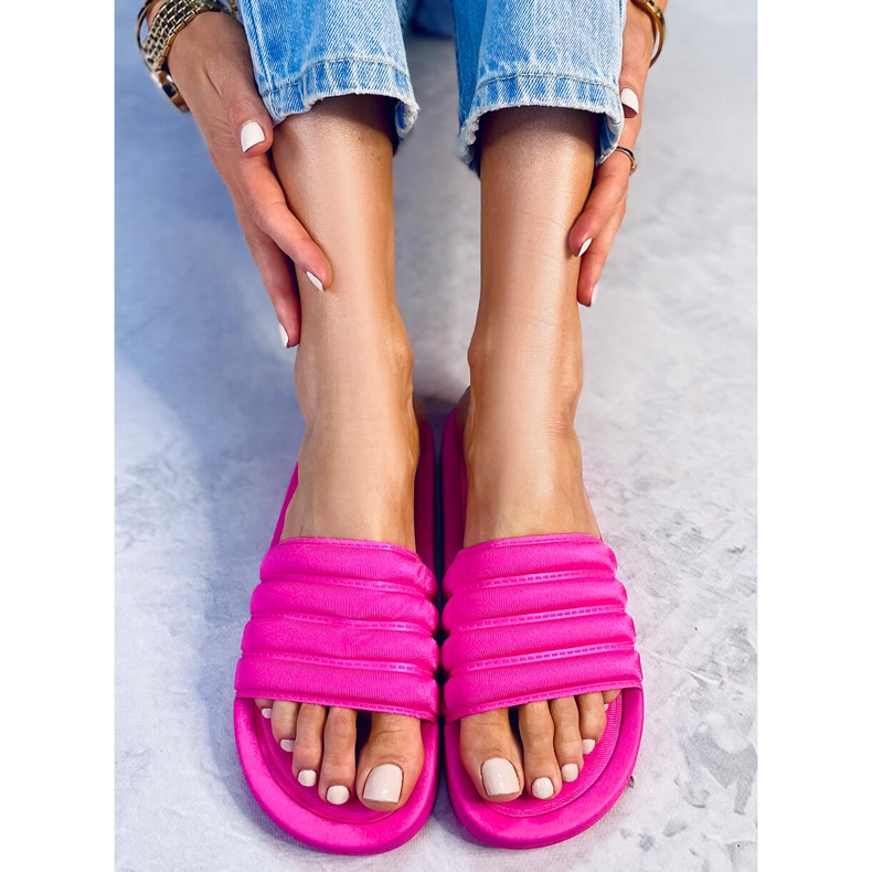 Pantofole da donna Minno Fucsia rosa 2