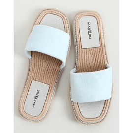 Pantofole da donna in camoscio Daniels Blue 1