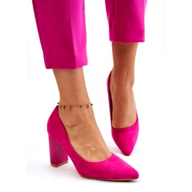 Seastar Décolleté In Camoscio Su Un Tacco Alla Moda Fucsia Estellia rosa 5