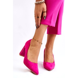 Seastar Décolleté In Camoscio Su Un Tacco Alla Moda Fucsia Estellia rosa 1