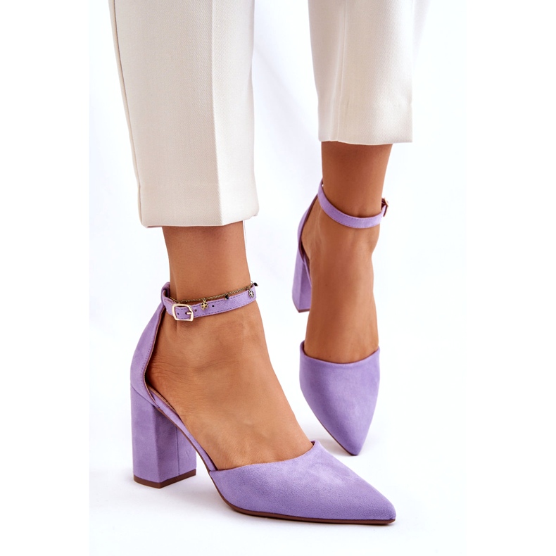 Seastar Décolleté con tacco in camoscio Lexie viola 2