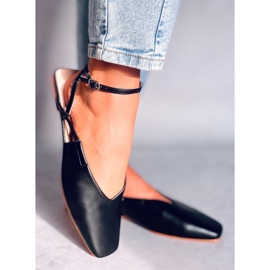 BM Ballerine con tacco aperto di Gianna Black nero 1