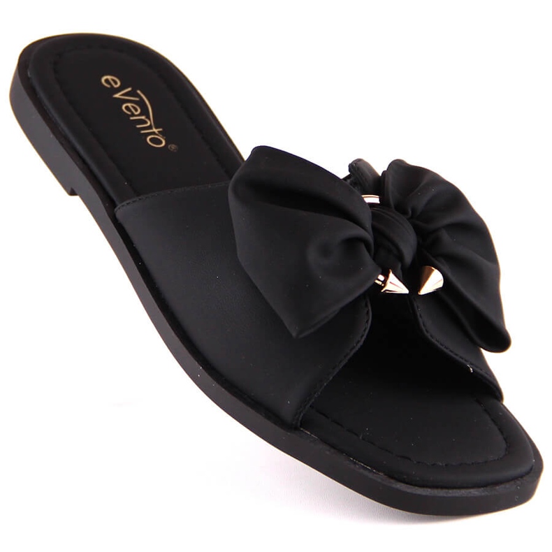 Ciabatte basse da donna con fiocco nero eVento 5479 1