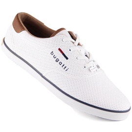 Scarpe sportive sneakers da uomo bianche Bugatti LL153144 bianca 1