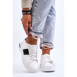 PG1 Scarpe Sportive Con Zeppa Da Donna Bianche E Nere Soris bianca 1
