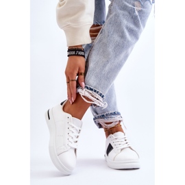 PG1 Scarpe Sportive Con Zeppa Da Donna Bianche E Nere Soris bianca 2