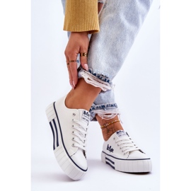 Sneakers da donna sulla piattaforma Lee Cooper LCW-23-31-1802L Bianche bianca 2