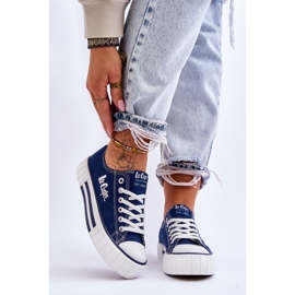 Sneakers da donna sulla piattaforma Lee Cooper LCW-23-31-1803L Blu Navy 1