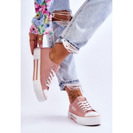 Sneakers da donna sulla piattaforma Lee Cooper LCW-23-31-1804L rosa 2