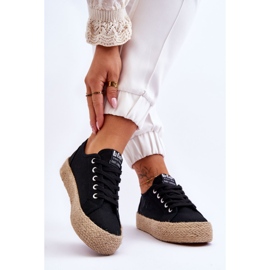 Sneakers intrecciate alla moda Lee Cooper LCW-23-31-1797L nere nero 2