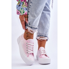 Scarpe da ginnastica con plateau Lee Cooper LCW-23-31-1781L Rosa 1