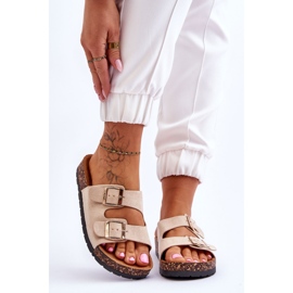 PM1 Sandali Slip-On Cortina Beige Da Donna 1