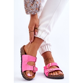 Slip-On Sughero Suola Cortina Neon Pink rosa 2