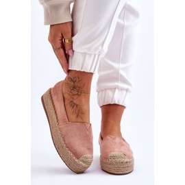 PM1 Espadrillas Sulla Straw Platform Pink Highway rosa 1