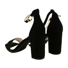 Evento Sandali con tacco nero 23SD35-5560 4