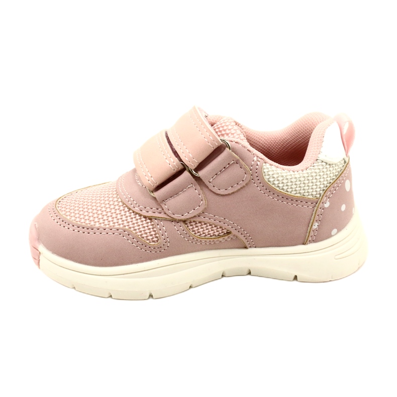 Evento Scarpe sportive con velcro da ragazza 23DZ23-5917 rosa bianco 2