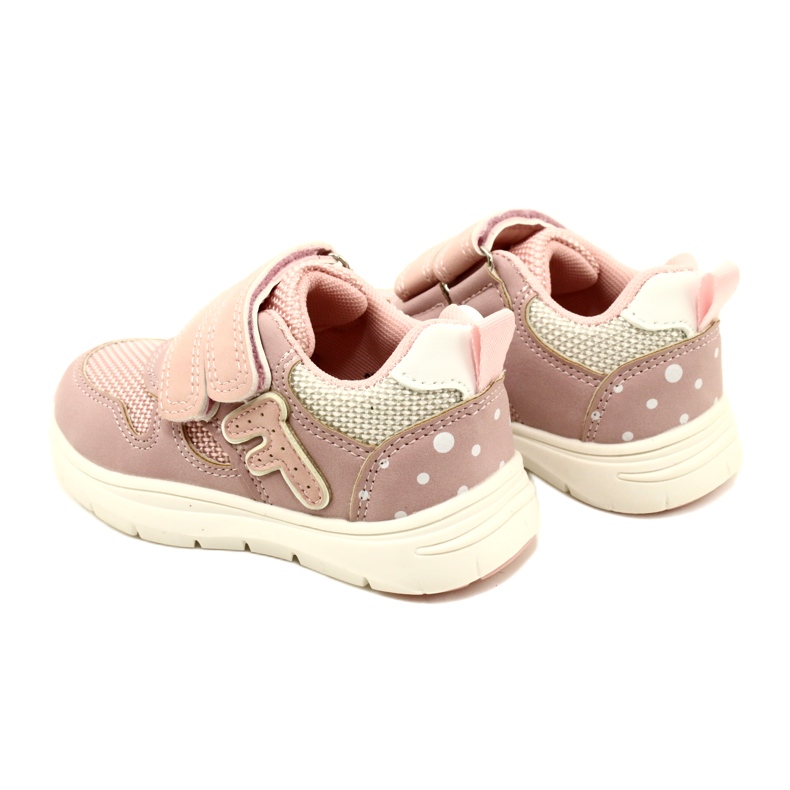 Evento Scarpe sportive con velcro da ragazza 23DZ23-5917 rosa bianco 6